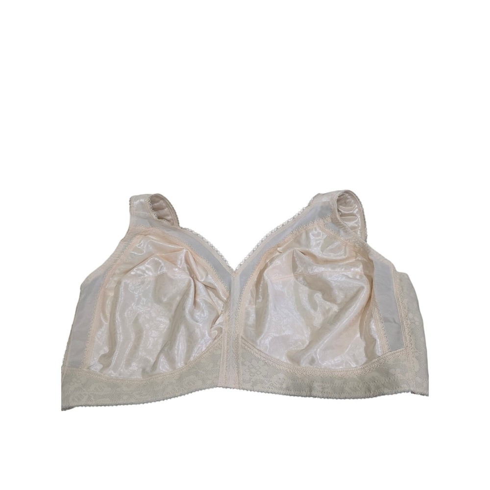 Playtex 18 Hour Bra 44DD Womens Plus Size Wireless Natural Beige Non Padded
